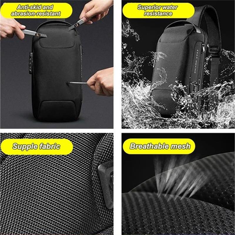 USB Charging Sport Anti-theft Shoulder Bag