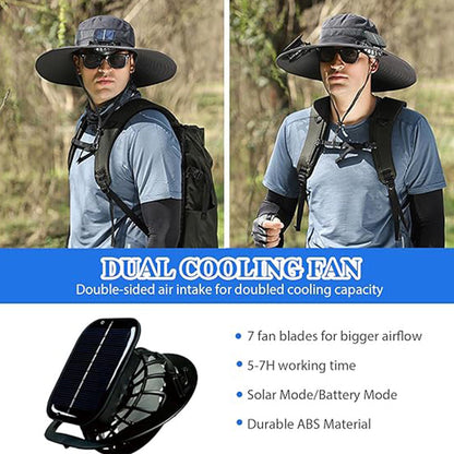 Ultralight Solar Fan Sun Hat