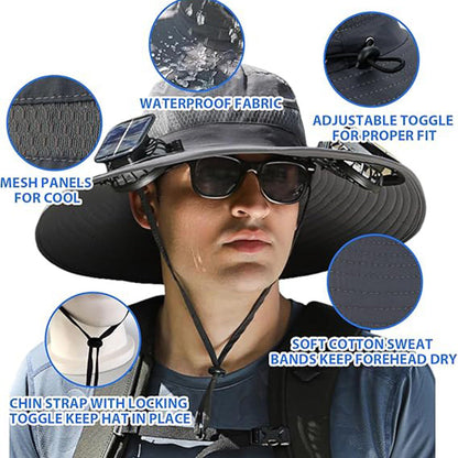 Ultralight Solar Fan Sun Hat