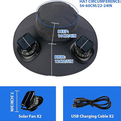 Ultralight Solar Fan Sun Hat