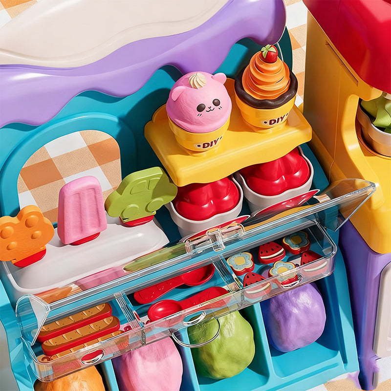 DIY Ice Cream Play Dough Set for Kids