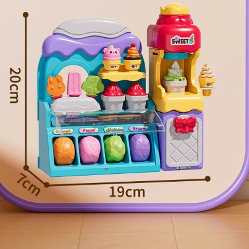 DIY Ice Cream Play Dough Set for Kids